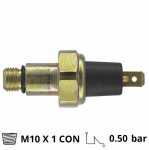 Interruptor de pressão do óleo M10 x 1 CON (cônica) 0.50 bar Case New Holland pá carregadeira retroescavadeira trator com motor Cummins