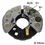 Retificador do alternador 55A Bosch K1 Agrale TX 1600 4230 Valmet trator Volkswagen Gol Parati Saveiro Voyage - ligações