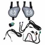 Kit farol auxiliar de milha (longo alcance) com lente de vidro para lâmpada H3 com botão interruptor e chicotes Chevrolet GM Corsa Classic Pick-Up