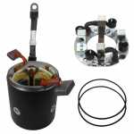 Carcaça polar c/ bobina de campo e porta-escovas 24V Delco Remy 29MT Mercedes-Benz Volvo