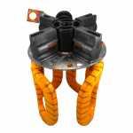 Bobina de campo c/ porta-esc. 24V Bosch Scania P/R/T - vista frontal