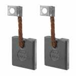 Jogo de escovas 12V 6 x 22 x 25 mm para dínamo gerador Bosch Massey Ferguson Valmet