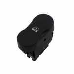 Botão/Interruptor de vidro elétrico simples 5 terminais porta dianteira lado direito LED vermelho Renault Logan Sandero