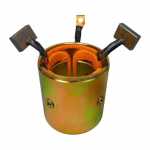 Carcaça polar c/ bobina de campo reman. 12V Mitsubishi Fuso Canter FE FG Bobcat Clark Ford F350 Kubota Yale empilhadeira