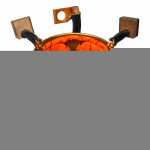 Carcaça polar c/ bob. camp. reman. 12V Mitsubishi L200 Hyundai H100 (vira ao contrário)