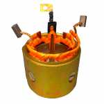 Carcaça polar c/ bobina de campo 12V Bosch Ford Royale Versailles Volkswagen Gol Passat Quantum Santana