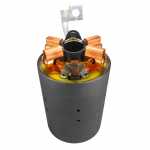 Carcaça polar c/ bob. camp. de fio e porta-esc. 12V Bosch New Holland trator