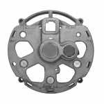 Mancal traseiro (coletor) com rolamento do alternador Delco Remy / Arno 10DN Caterpillar Chevrolet GM Chevette Opala Veraneio - vista frontal