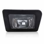 Farol auxiliar de milha (longo alcance) lado esquerdo com lente de vidro e encaixe para lâmpada H3 Fiat Uno