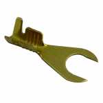 Terminal latão garfo 1/4 (furo aproximadamente 7.4mm - ideal para parafuso M7)