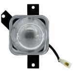 Farol auxiliar de milha (longo alcance) e antineblina retangular lado direito com lente de vidro para lâmpada H3 Volkswagen Gol Parati Saveiro G3 Fase 1