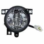 Farol auxiliar antineblina lado esquerdo com lente de vidro para lâmpada H3 Volkswagen CrossFox Fox Gol Parati Polo Saveiro Spacefox G4