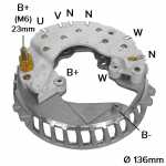 Retificador do alternador 105A / 110A Ford Escape Focus - ligações