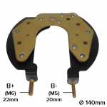 Retificador do alternador 100A Ford Mustang - ligações