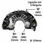 Retificador do alternador 120A Bosch HD10 LEB Caterpillar caminhão de mineração fora de estrada escavadeira motoniveladora pá carregadeira pavimentadora de asfalto trator de esteiras