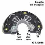 Retificador do alternador 155A Bosch E8 Citroën C4 Grand Picasso C5 Peugeot 307 407 807 Renault Mégane Suzuki Grand Vitara