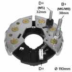 Retificador do alternador 55A / 70A Bosch K1 Chevrolet GM Astra Corsa Omega Suprema Vectra Opel Astra Corsa Omega Vectra Vauxhall Carlton Combo Corsa
