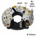 Retificador do alternador 90A Bosch N1 Fiat Tempra Tipo - ligações