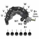 Retificador do alternador 130A Valeo FG12S / TG12C / TG12S / TG13S Chevrolet GM Captiva Malibu
