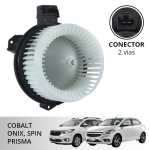 Eletroventilador interno caixa ar forçado 12V 180W diâmetro 153mm Denso Chevrolet GM Cobalt Onix Prisma Spin G2 Honda City Fit