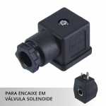 Tomada quadrada conector / plug elétrico para caixa válvula pneumática conforme norma DIN 43650-a