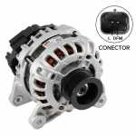 Alternador 12V 90A Bosch B3 Nissan Kicks March Versa com motor HR16DE com polia 7PK
