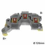 Retificador do alternador 130A / 140A Delco Remy CS130 / CS144 Cadillac DeVille Chevrolet GM Omega Vectra - ligações