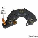 Retificador do alternador 40A Denso Chevolet GM Isuzu - ligações