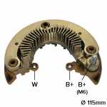 Retificador do alternador 110A Mitsubishi Honda Civic - ligações