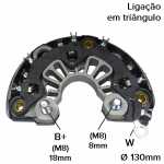 Retificador do alternador 120A Bosch NCB1 Chevrolet GM Astra Vectra Zafira - ligações
