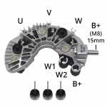 Retificador do alternador 80A Valeo TG9B / TG12C Citroën Berlingo C2 C3 C4 C5 C8 Nemo Jumpy Xsara Picasso Fiat Fiorino Peugeot 206 207 307 406 407 607 807 1007 Bipper Expert Partner