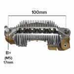 Retificador do alternador 90A Mitsubishi Mazda 6 - ligações