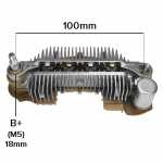 Retificador do alternador 90A Mitsubishi Nissan Frontier Navara - ligações