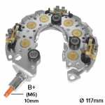 Retificador do alternador 120A / 130A / 150A Denso Honda Accord Civic CR-V Toyota - ligações