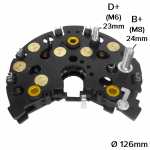 Retificador do alternador 140A Bosch NC BMW 320 323 325 328 525 530 540 740 - ligações