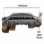 Retificador do alternador 80A / 90A / 100A Mitsubishi Iveco Cursor EuroTech Stralis - kit