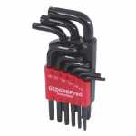 Jogo de chaves L torx TX (perfil hexalobular) 9 peças