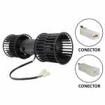 Eletroventilador interno duplo 12V com conectores diâmetro 103mm 1 velocidade climatizador interclima universal