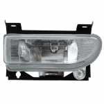 Farol auxiliar de milha (longo alcance) com suporte lado esquerdo com lente de vidro para lâmpada H3 Volkswagen Gol Saveiro Parati G2