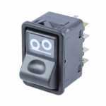 Botão/interruptor de suspensão do terceiro 3º eixo 24V Mercedes-Benz MB caminhão FPN (cara-chata) e HPN (bicudo) e ônibus 712 914 1215 1218 1318 1418 1420 1620 1622 1630 1632 1634 1718 1723 1728 1938 1941 2423 2428 2635 2638 2726