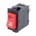 Botão/interruptor de alerta/emergência 12V Mercedes-Benz MB caminhão FPN (cara-chata) e HPN (bicudo) e ônibus 1214 1218 1418 1614 1618 1620 1621 1625 1714 1720 1721 1723 2314 2318 2418