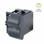 Botão/interruptor de farol sem reostato Volkswagen VW Gol Parati Saveiro G2 (bola/bolinha) 1994 até 1999 (verde)