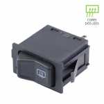 Botão/interruptor do desembaçador traseiro Volkswagen VW Gol G1 (quadrado) Parati Santana Quantum Voyage 1988 até 1995