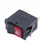 Botão/interruptor de alerta/emergência 12V Volkswagen VW Gol G1 (quadrado) Parati Santana Quantum Voyage 1988 até 1995 caminhão 7100 8100 8140 1994 até 2000