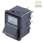 Botão/interruptor itinerário 12V / 24V Mercedes-Benz MB ônibus Marcopolo Volare