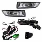 Kit farol auxiliar de milha (longo alcance) com lente de vidro para lâmpada H3 com botão interruptor e chicote Toyota Corolla 2003-2004 Fielder 2005-2007