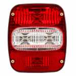 Lanterna traseira bicolor lado direito com e sem vigia Ford Cargo Volkswagen Constellation Delivery