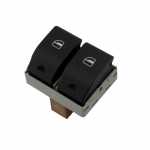 Botão/Interruptor de vidro elétrico duplo 4 terminais LED vermelho porta dianteira lado esquerdo Volkswagen CrossFox Fox Gol Parati Saveiro SpaceFox Voyage