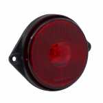 Lanterna delimitadora lateral vermelha redonda LED bivolt lado direito/esquerdo Ø 66mm universal
