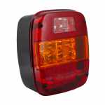 Lanterna traseira tricolor LED sem vigia pisca âmbar lado direito/esquerdo Ford Cargo Volkswagen Constellation Delivery Worker